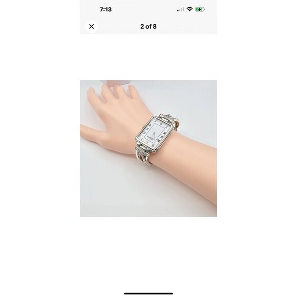 Brighton Neptunes Rings Swirl Watch Crystal Accent Two-Tone 7\
